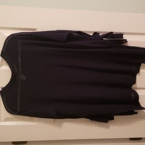 Navy Blue J. Jill Knit Poncho, OS